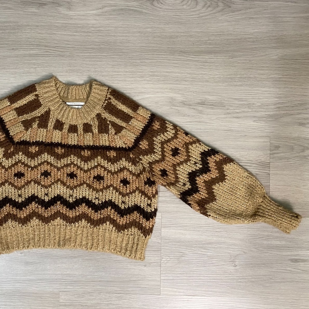 Cropped Knit Sweater from Anthropologie